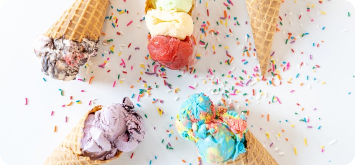 ice cream cones