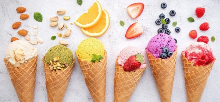 fruit ice cream